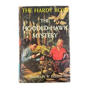 VTG 1954 Hardy Boys #34 Hooded Hawk Mystery Book by Franklin W. Dixon, HC